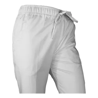 Pantalón Mujer Blanco Mike's Antifluido Uniformes Clínicos