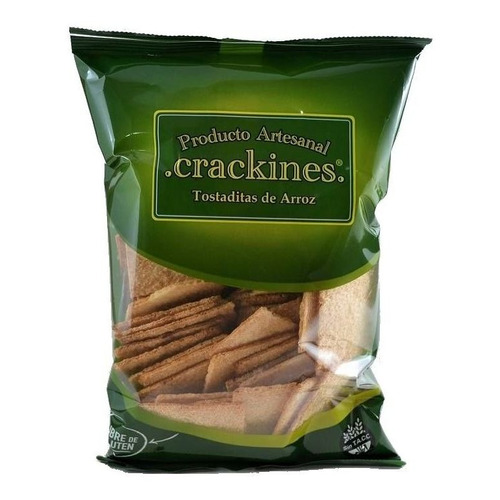Arroz Crackines Tostaditas de Arroz  arroz sin TACC 120 g pack x 20