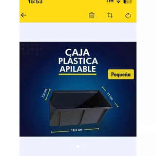 Cajas Apilables Plástica Pequeña