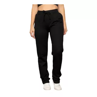 Calça Moletom Feminina  Confortável Cos Alto Ref 15505