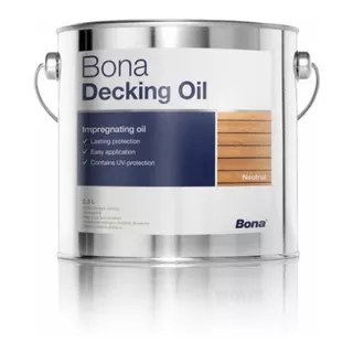 Aceite Para Deck Bona Decking Oil 2.5 Lts.  Color Neutral