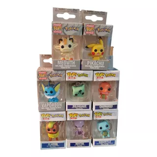 Llavero Pokemon Funko Pop Pikachu Charmander Meowth Vaporeon