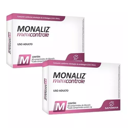 Monaliz 1000mg - 30 Cápsulas - Sanibras Sabor Sem Sabor