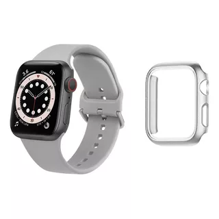 Kit Correa Silicona + Carcasa Apple Watch 45mm