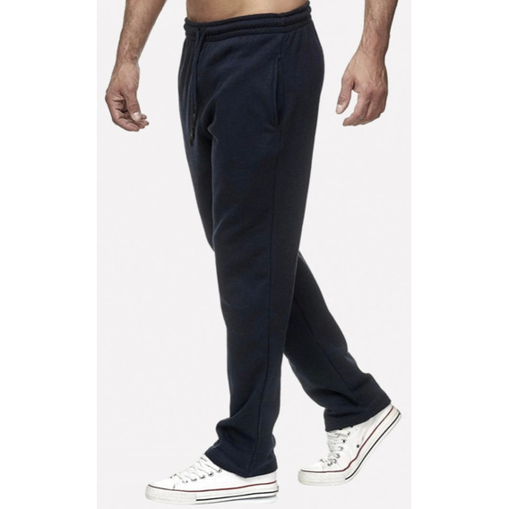 Pantalon Deportivo Afelpado Abrigado Recto 