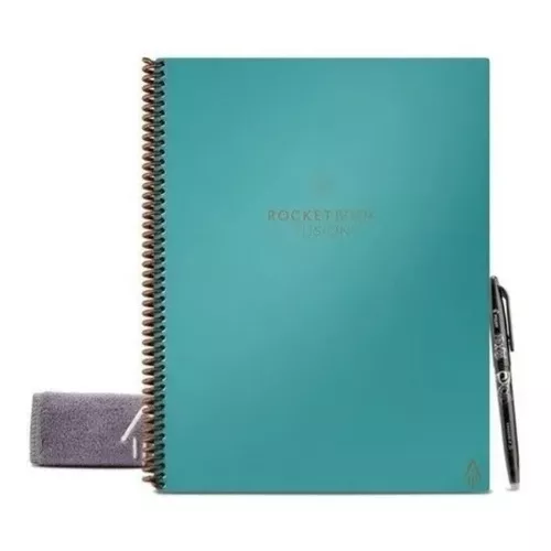  Rocketbook, Core - Cuaderno inteligente reutilizable con  espiral, tamaño carta, rayado, verde azulado neptuno (8.5 x 11 pulgadas) :  Todo lo demás
