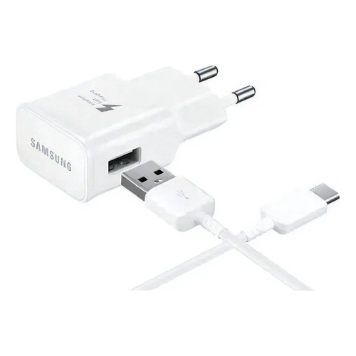 Samsung-cargador Carga Rápida 15w Cable Usb C Blanco