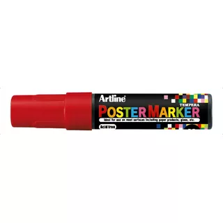 Poster Marker 12mm Artline Colores Básicos Color Rojo
