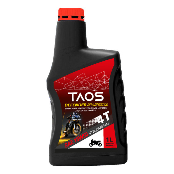 Aceite Taos 4t Moto 15w50 Semisintetico 1 Lt
