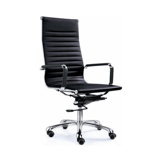 Silla Eames Ejecutiva Ergonómica Eco Cuero Tady Oferta