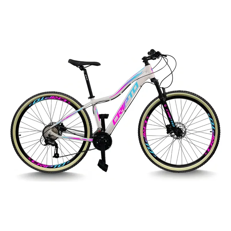 Bicicleta Aro 29 Mtb Cripto 24v Freio Disco Quadro 17 em Várias Cores