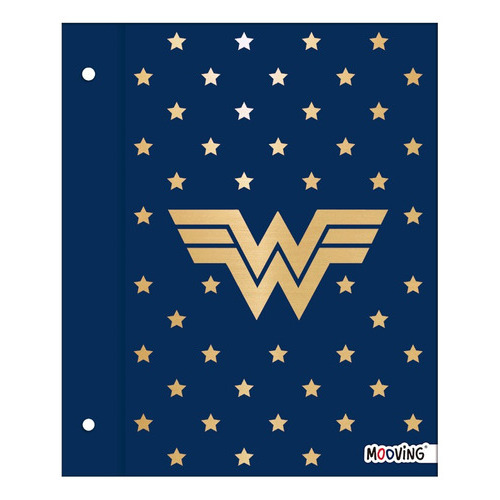 Carpeta Wonder Woman Nº 3 2 Tapas Mujer Maravilla Mooving Color 1