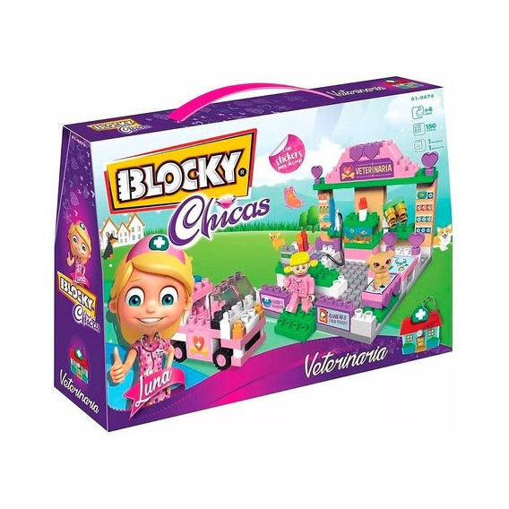 Blocky- Veterinaria 150 Pzs- Juego- Chicas -bloques - Rasti Cantidad De Piezas 150