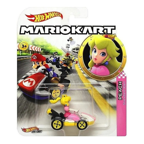 Peach Hot Wheels Mario Kart Edición Limitada Color Rosa Claro