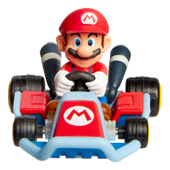 Super Mario Figura 06cm Articulado Kart Vehiculo Racers Mari