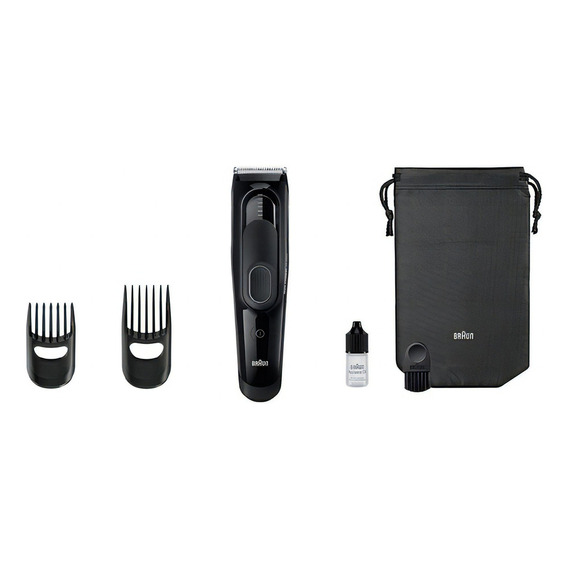 Máquina Cortar Pelo Profesional Braun Hair Clipper Hc 5050 Color Negro