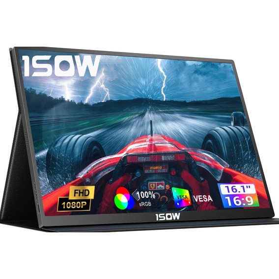 1sow® Monitor Gamer Monitor Portátil Usb-c Xbox Ps5 Laptop