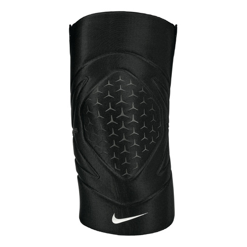 Rodillera De Compresión Abierta Rótula Gym Nike Pro Unisex Color Negro Talla G