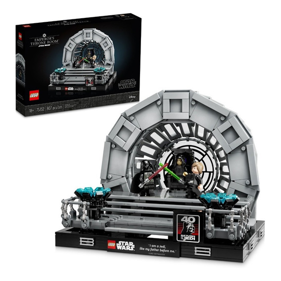 Kit Lego Star Wars 75352 Diorama Trono Del Emperador 807 Pz