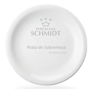 Jogo De Pratos De Porcelana Schmidt 6 Peças Sobremesa