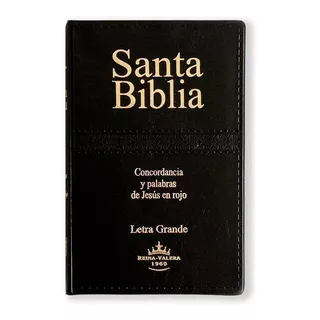 Biblia Reina Valera Letra Grande Concordancia Color Negro