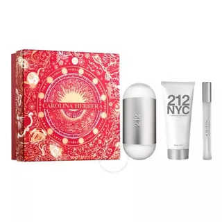 Set Para Mujer Perfume 212 Carolina Herrera Edt 100ml + Body