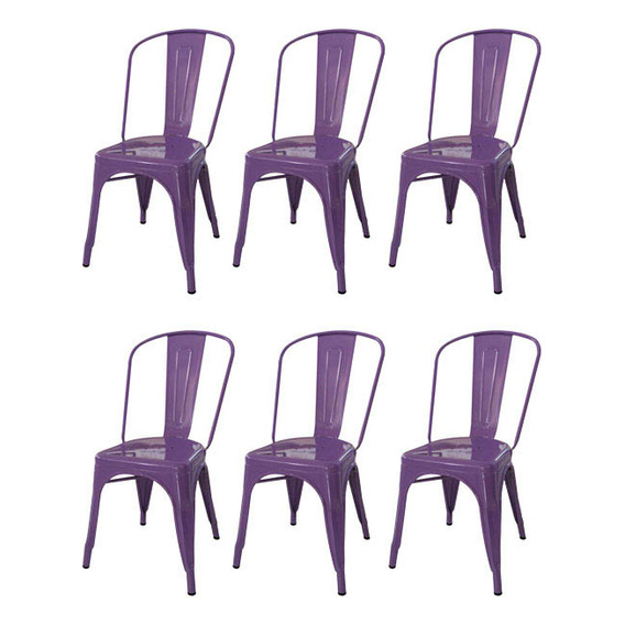 Sillas Tolix X6 Sp - C - Desillas Estructura De La Silla Tono Violeta
