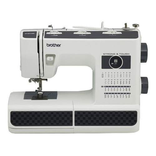 Máquina de coser Brother Strong and Tough ST371HD portable blanca y negra 110V