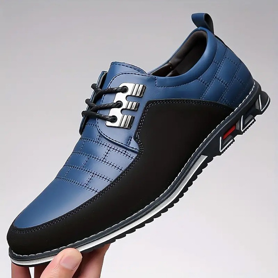 Zapatos Oxfords Casuales De Cuero Para Hombre