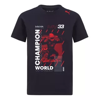 Playera Red Bull Max Verstappen Edición Campeón Mundial