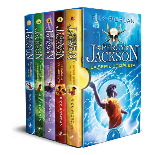 Estuche Percy Jackson Y Los Dioses Del Olimpo [ 5 Libros ]