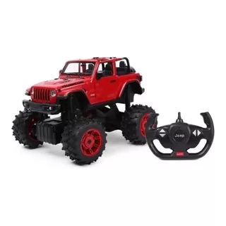 Jeep Wrangler Rubicon Carro Control Remoto 1:14 Rastar Rojo
