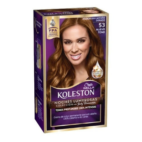 Wella Koleston Coloración en crema 53 atardecer castaño dorado