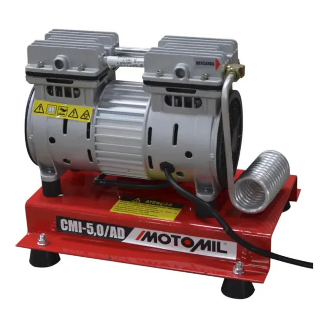 Compressor de Ar Portátil Motomil 1.361hp Isento de Óleo