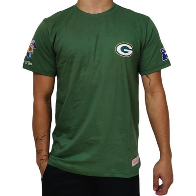 Camiseta Mitchell & Ness Superbowl Champion Verde Militar