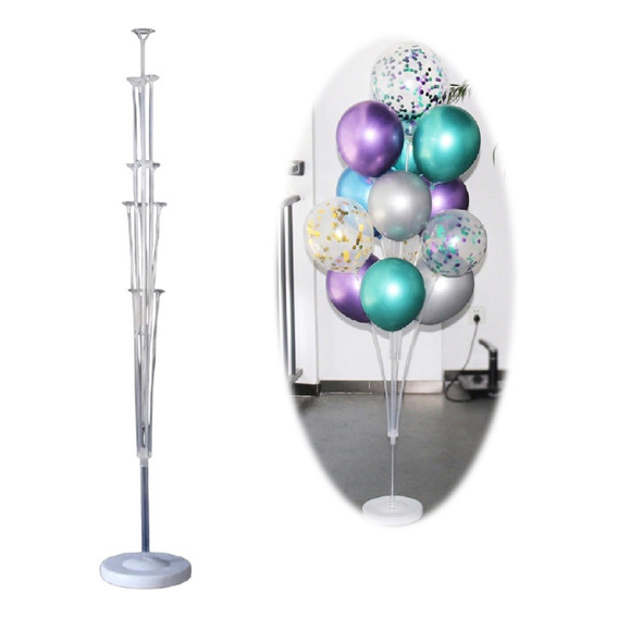 Base Pedestal Para 13 Globos 140 Cms Cotillón Activarte 