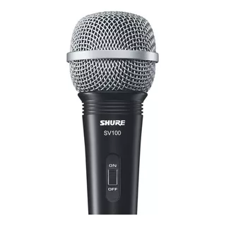 Shure Sv100 Micrófono Dinámico Cardiode Color Negro/plateado