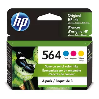 Original Hp Ink Cartucho Impresora Tinta 564 Color 3-pack