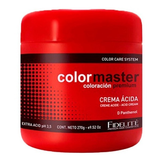 Fidelité Colormaster - Crema Extra Ácida 270g Baño De Crema