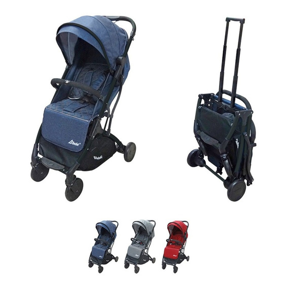 Carriola D Bebe Wing Ligera Ultracompacta Baston Color Azul