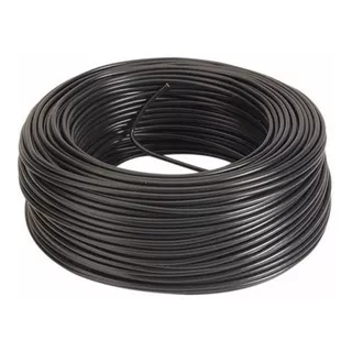 Rollo 100 Metros Cable Bajo Goma Gemelo Negro 2x1 Mm