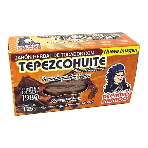 Jabon Con Tepezcohuite Dermolimpiador Neutro 125g