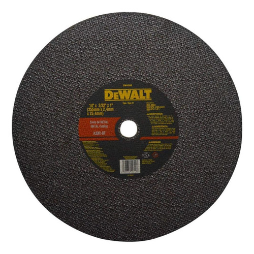 Disco Abrasivo Dewalt 14 X 7/64 PuLG Dw44640