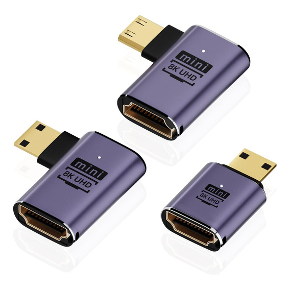 Adaptador Areme 8k Mini Hdmi A Hdmi (paquete De 3), Cable Mi