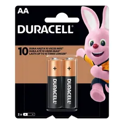 Pilha Alcalina Aa Pequena Duracell Com 2 Unidades
