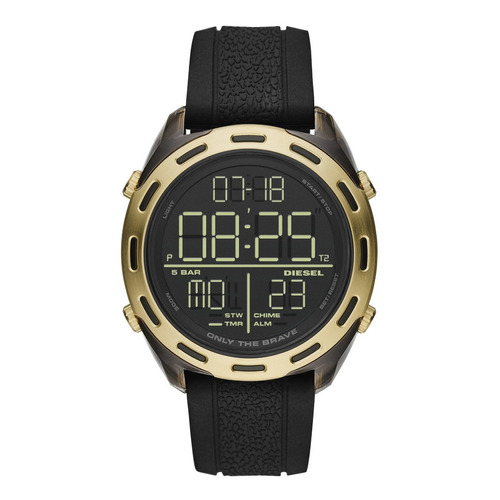 Diesel Reloj Digital Hombre Dz1901 Negro Dorado