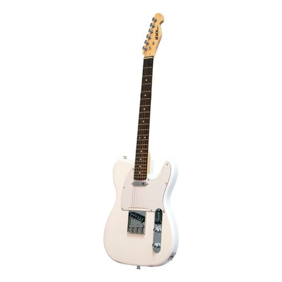 Guitarra eléctrica Newen tl newen de lenga blanca laca poliuretánica con diapasón de palo de rosa