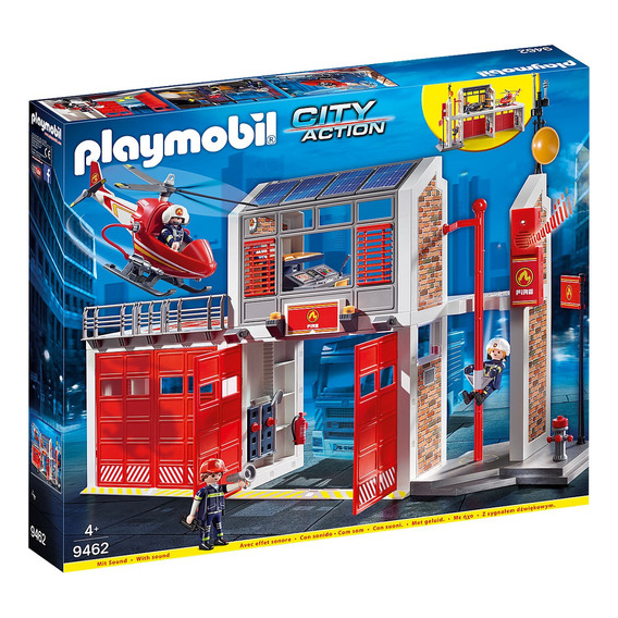 Bloques Para Armar Playmobil Parque De Bomberos City Action Cantidad de piezas 181