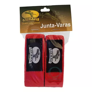 Junta Varas De Pesca Neoprene Com Velcro Lizard Fishing 2 Un Cor Vermelho