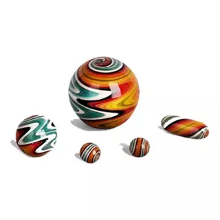 Calvo Glass Set Terp Ball Orange Para Banger